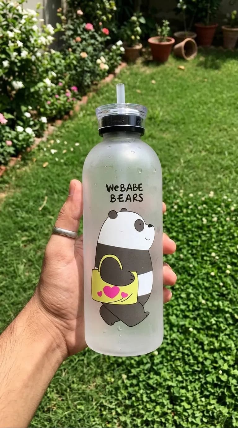 Thrifited FrostyBear™ 1000ML Leakproof Hydration Bottle Assorted Frosted Colors colorway — photo 3 of 6 | VYV Pakistan