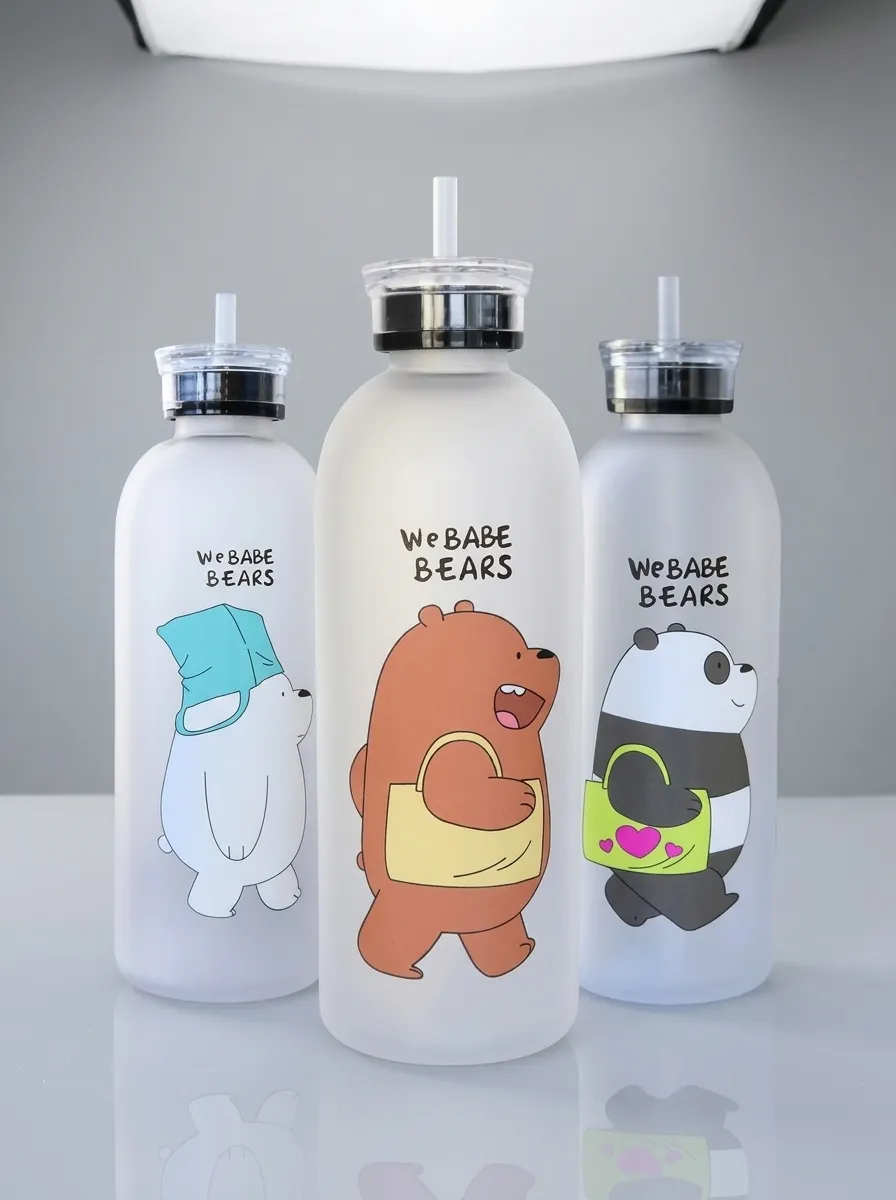 Thrifited FrostyBear™ 1000ML Leakproof Hydration Bottle Assorted Frosted Colors colorway — photo 5 of 6 | VYV Pakistan
