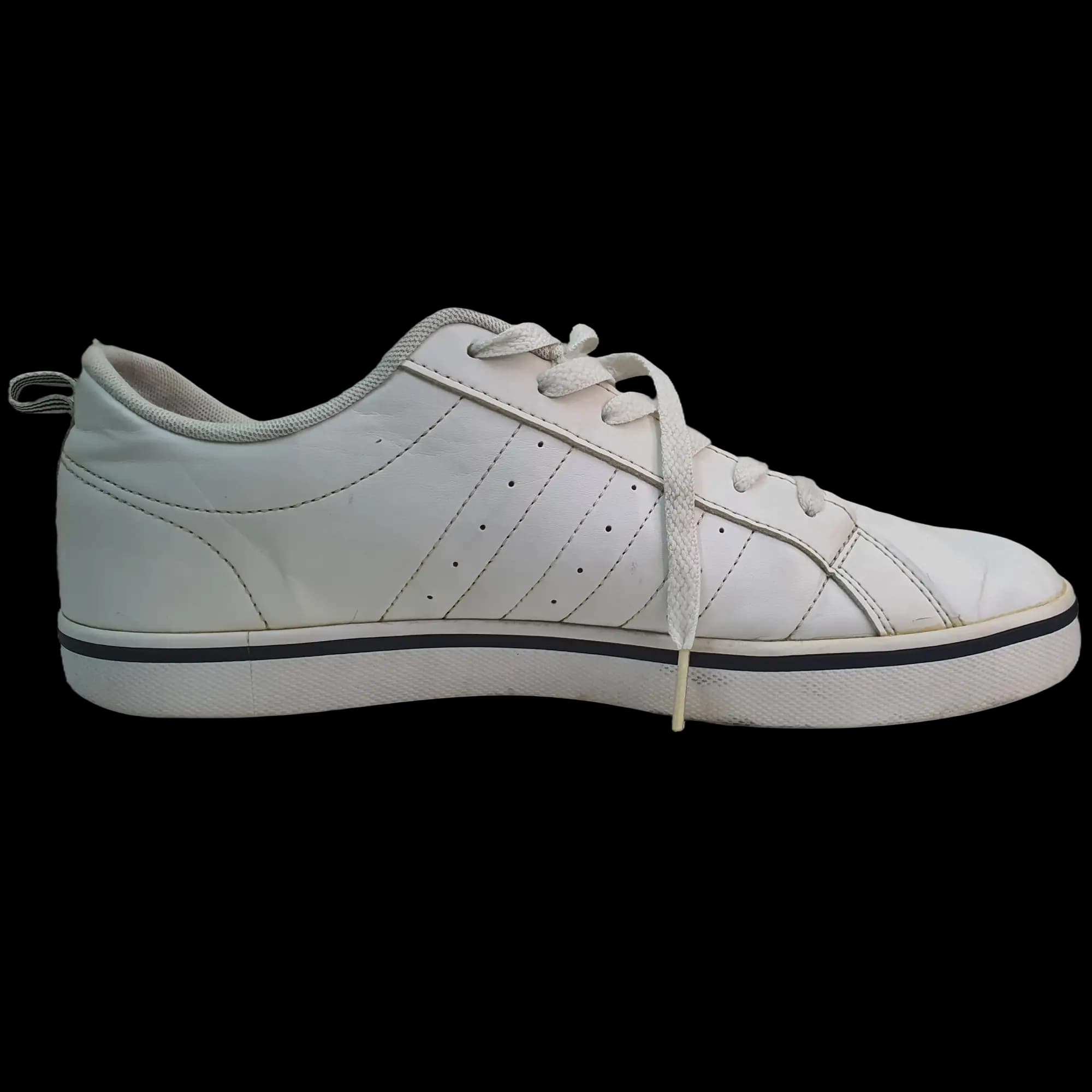 Thrifited Adidas VS Pace - Cloud White / Core Black  Off-white / cream colorway — photo 3 of 5 | VYV Pakistan