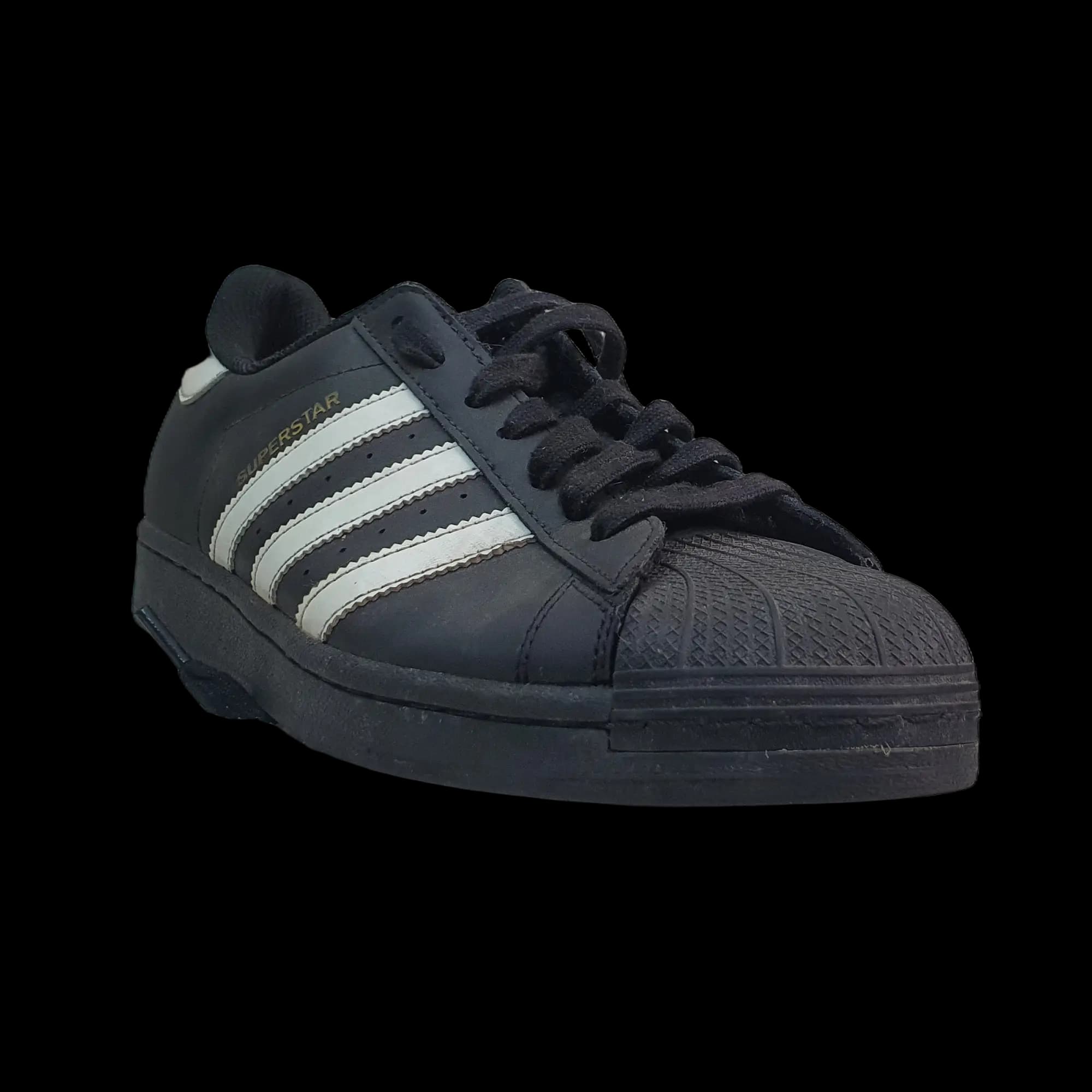 Thrifited Adidas Originals Superstar - Core Black / Cloud White White / Core Black colorway — photo 6 of 6 | VYV Pakistan