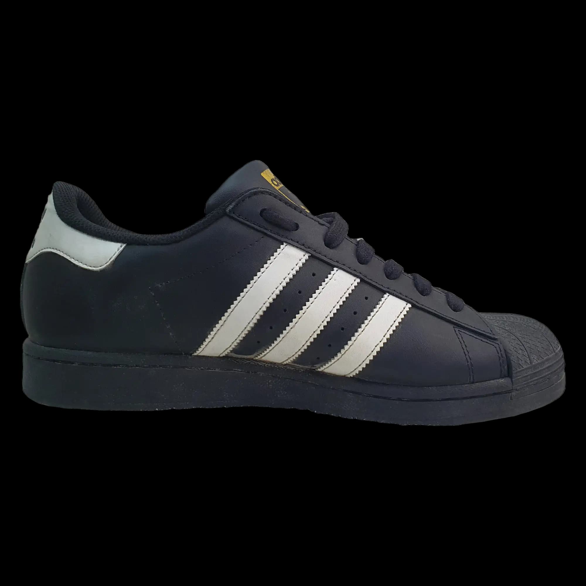 Thrifited Adidas Originals Superstar - Core Black / Cloud White White / Core Black colorway sneakers — 9/10 condition | VYV Pakistan