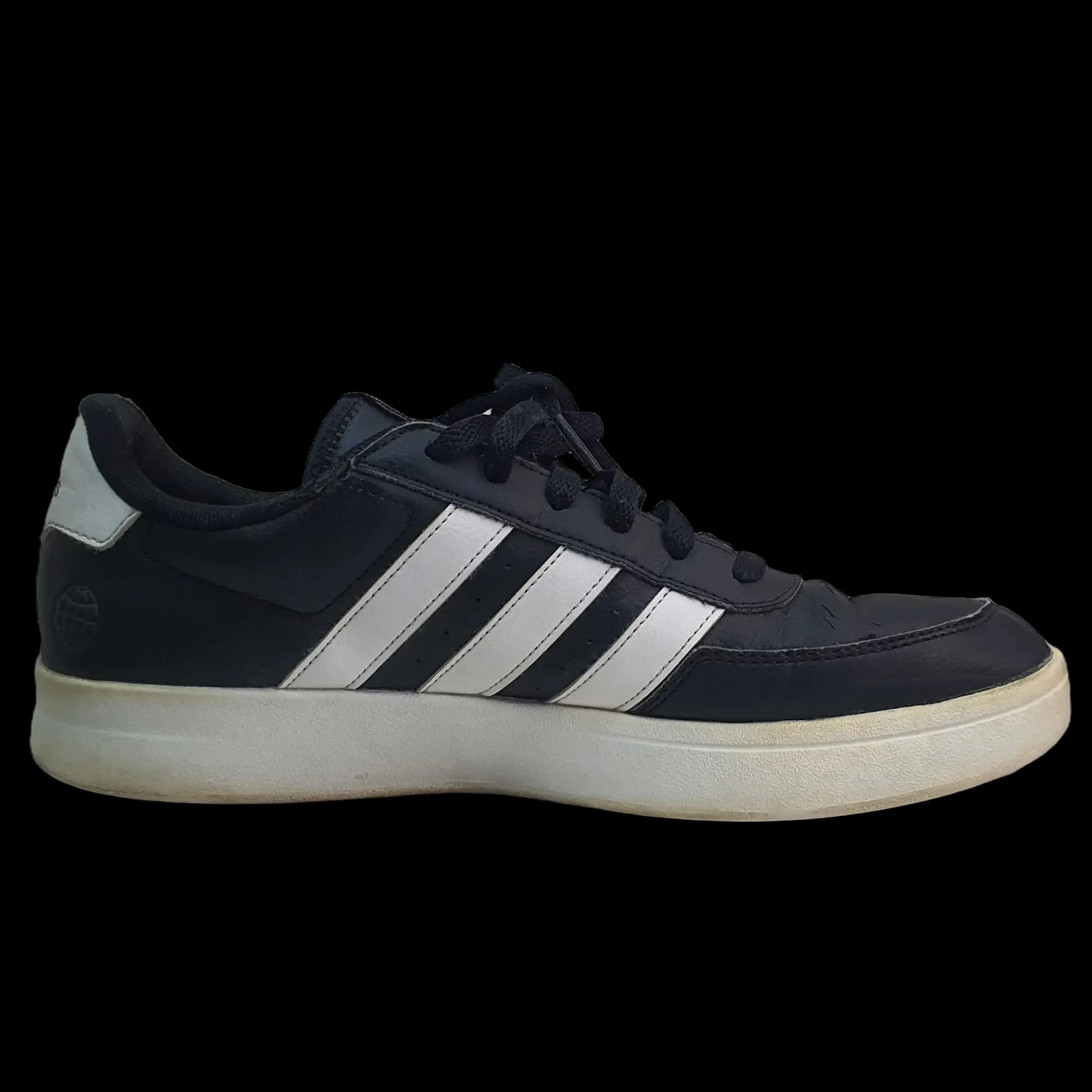 Thrifited Adidas Breaknet 2.0 - Core Black / Cloud White Triple black colorway sneakers — 9/10 condition | VYV Pakistan